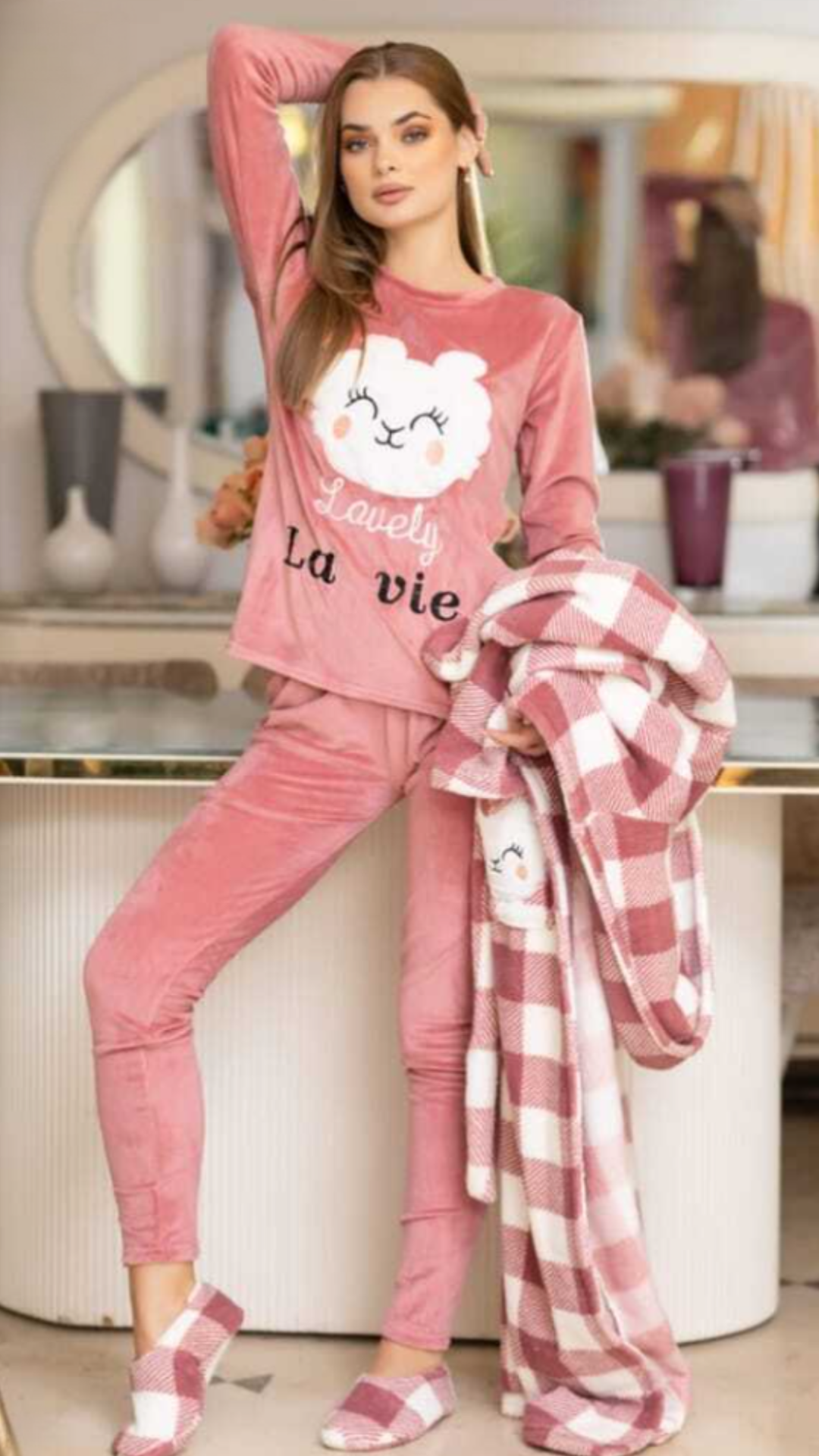 Home wear - Velvet set 4 pieces