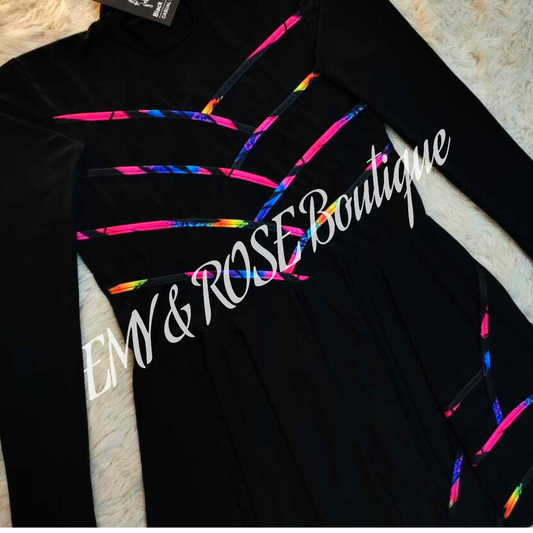 Colorful Streaks Dress Burkini - EMY & ROSE Boutique