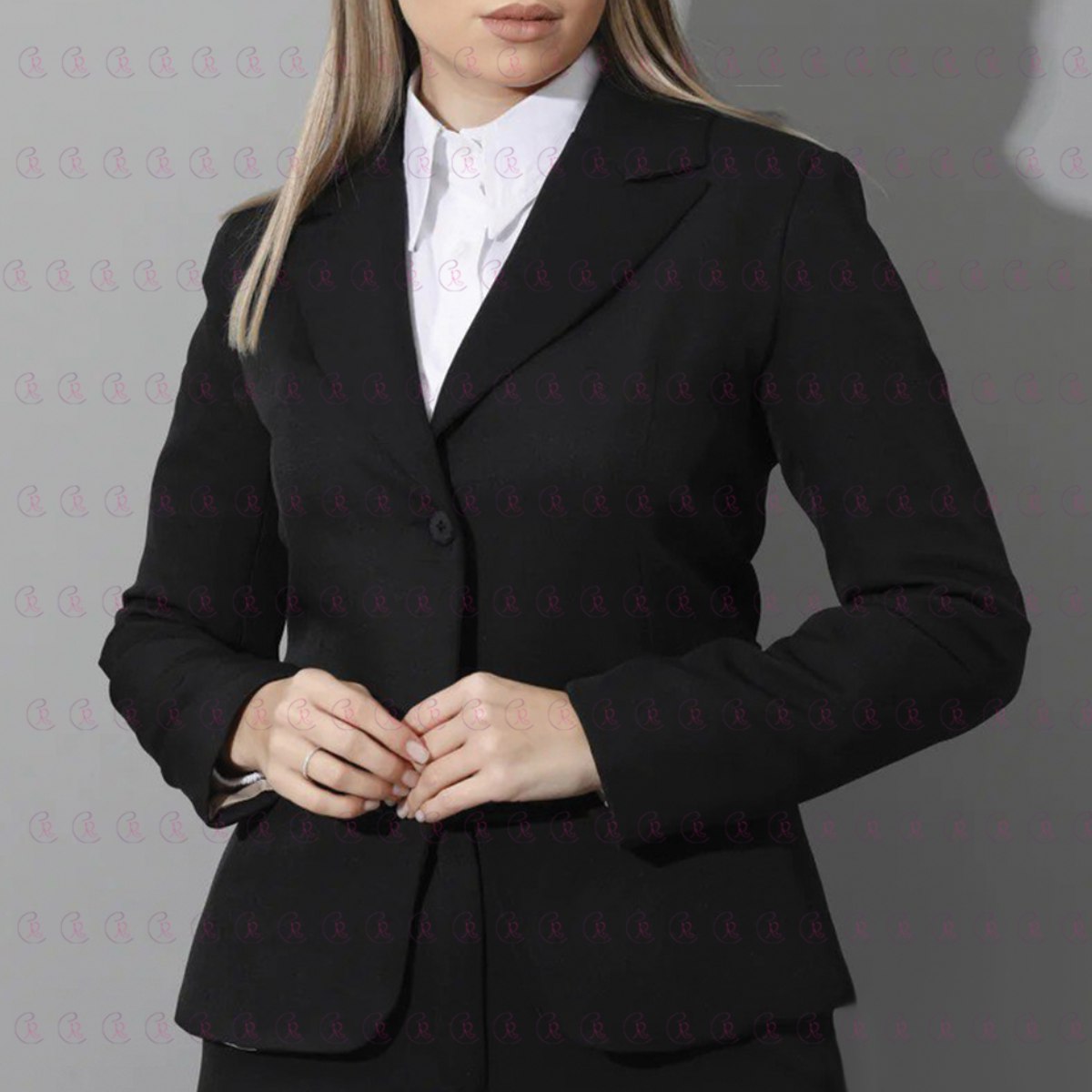 Women Slim Fit Formal Pant Suit Single Breasted - EMY & ROSE Boutique