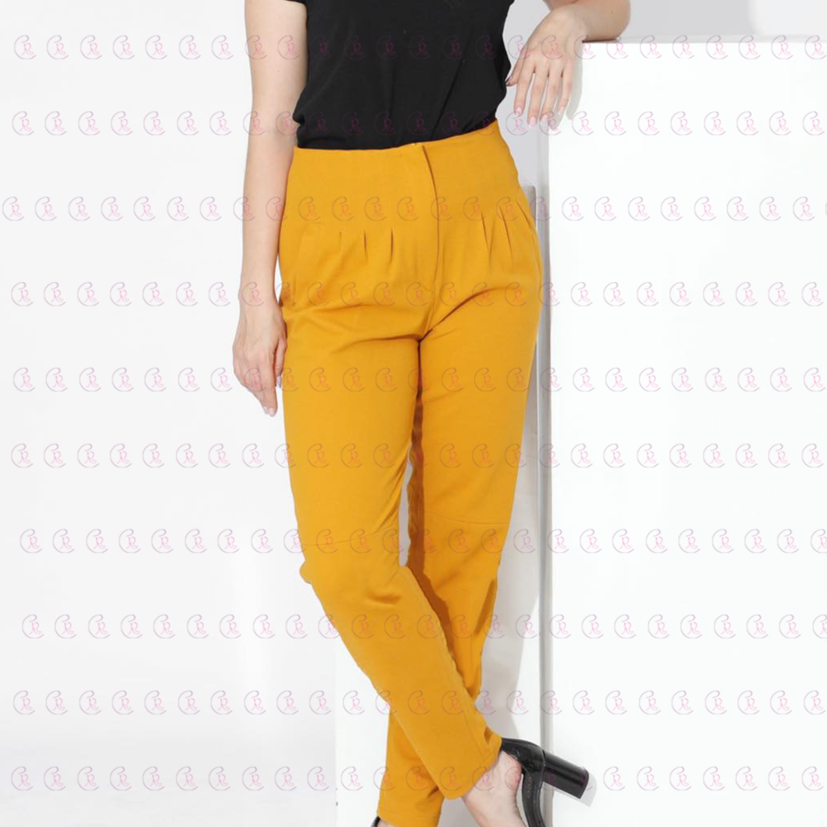 Slim Fit - High Waist Trouser - EMY & ROSE Boutique