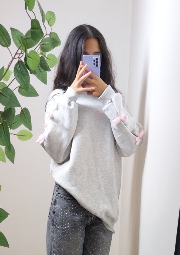 cotton - Oversized - Long sleeves - Satin Ribbons