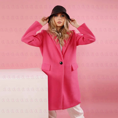 Stunning Pink Coat - EMY & ROSE Boutique 