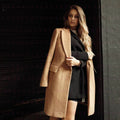 Beige Elegance Coat - EMY & ROSE Boutique 
