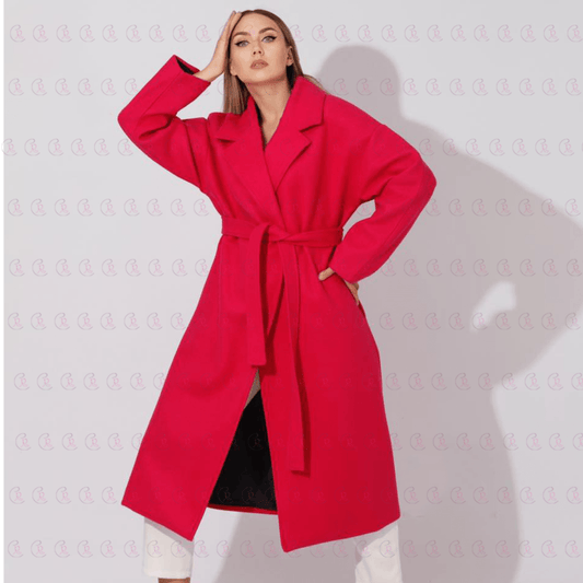 Sensational Hot Pink Long Coat - EMY & ROSE Boutique 