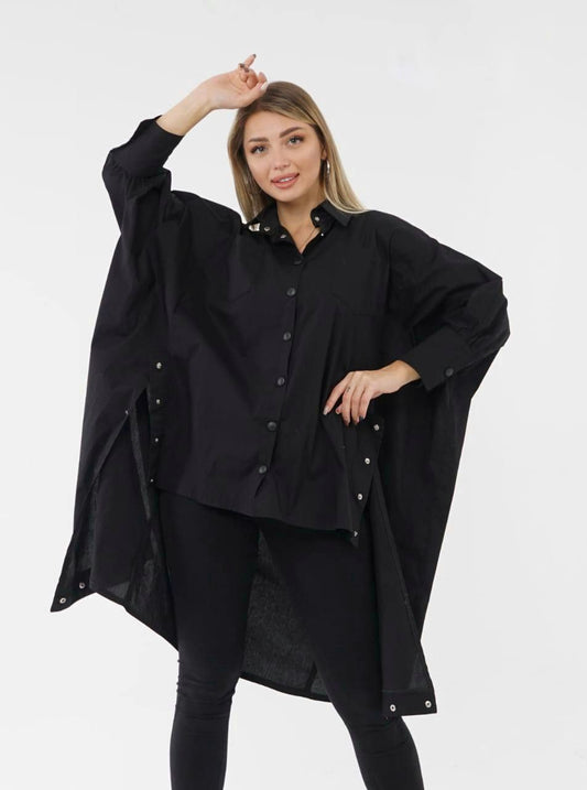 Oversized Batwing Shirt - EMY & ROSE Boutique